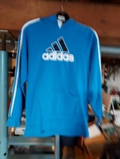 Adidas Embroidered Trefoil Spellout Hooded Sweatshirt Youth Large.