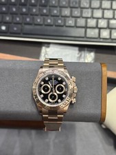 Rolex Chronograph Daytona 116505 Factory Black Diamond Dial 2022 Box/card