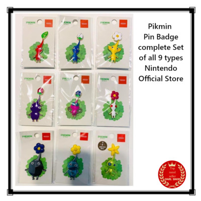 Pikmin Pin Badge complete Set of all 9 types Nintendo Official