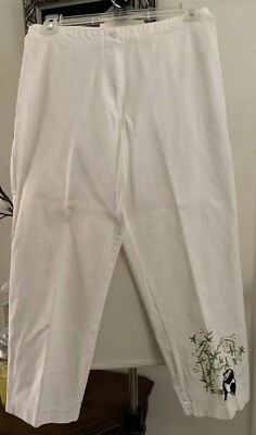 David Paul New York Women's Panda Bear Capri Pants Size 8