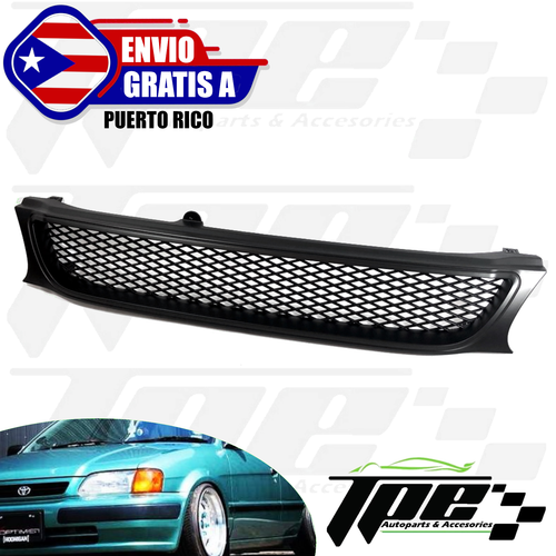 GRILL MESH STYLE GLOSS BLACK FOR 1995 1998 TOYOTA TERCEL FRONT BUMPER GRILLE - 第 1/4 張圖片