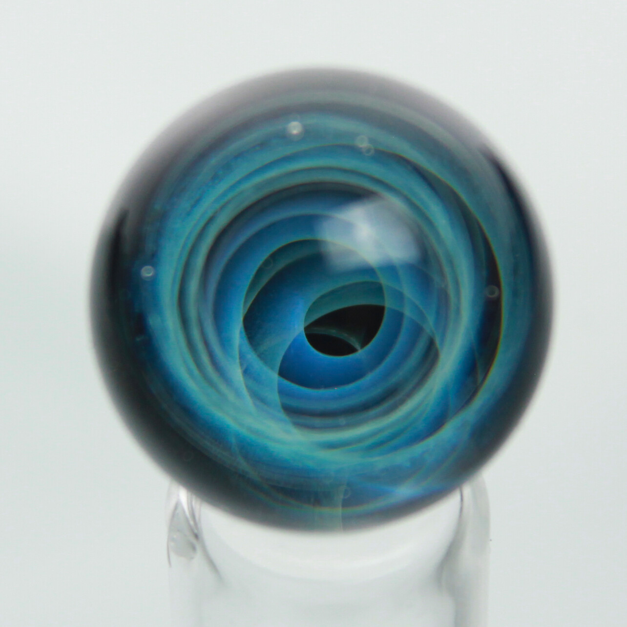 22mm or 25mm Diameter Hand Blown Glass Galaxy Marble Silver Fume Pyrex Ball