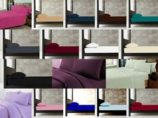 Easy Care Fitted Sheets 4FT Bed Small Double Polycotton Bed Cover Mattress Sheet