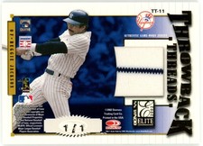 2002 Donruss Elite Babe Ruth & Reggie Jackson Throwback Dual Game Used Patch 1/1