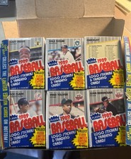 1989 Fleer Baseball Cello Box, New, 24 Packs, 864 Cards, Griffey RC, Ripken FF?