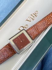 Omega De Ville Tank Style Automatic Steel & Gold Vintage Nos Box Uhr