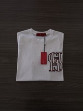 Carolina Herrera White Garment Dyed Pique Cotton Mens Polo Size S Small