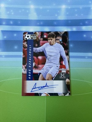 2022 Pro Set Auto Abde Ezzalzouli Blue /50