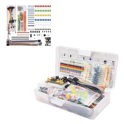 830 Pcs DIY Electronic Starter Kit for Arduino UNO R3 with Breadboard Component