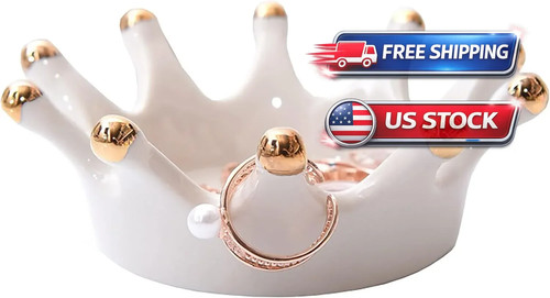 Ceramic Ring Holder Dish Jewelry Ring Rack Display Holder for Wedding