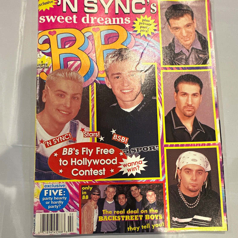 BB Magazine Feb 1999 Issue 7 Vol 19 *NSYNC Backstreet Boys Illustrated