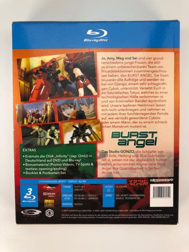 Burst Angel - Blu-ray Gesamtausgabe | 24 Episoden Anime | Koichi Ohata - Bild 2 von 4