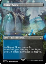 Watery Grave (Borderless) - Foil NM MTG Ravnica Remastered