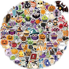 Bulk Crafts for Kids, 300 Pcs Halloween Pumpkin Stickers for Kids