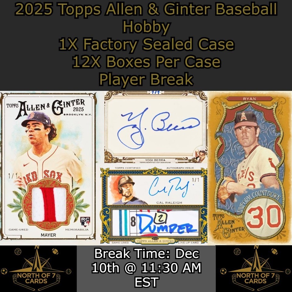 Miguel Rojas - 2025 Topps Allen & Ginter Baseball Hobby - 1X Case BREAK ...