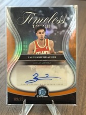 Zaccharie Risacher 2025-26 Bowman Chrome #TTA-ZR Timeless Touch Auto Orange /25
