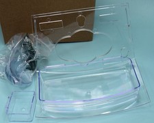 Clear window bird feeder suction cups removable tray NIB