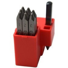 9pcs Heavy Duty Steel Stamp Uppercase Number 1/16" 1.5mm Hand Stamping Character