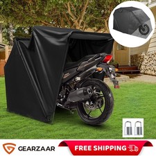 Motorbike Cover Shed Folding Storage Garage Portable Motorcycle Shelter W/ Lock