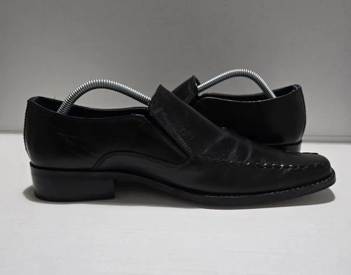 CLARKS Scarpe mocassini uomo Clark’s in pelle nera taglia UK 8 5 ottime condizioni