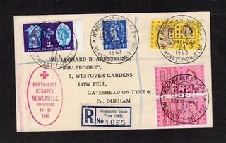 1963 NORTH EAST STAMPEX COVER