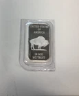 1 oz SilverTowne Buffalo Silver Bar (New) in protective cover