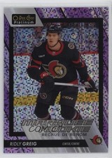 2023 O-Pee-Chee Platinum Marquee Rookies Violet Pixels 75/299 Ridly Greig 0v2a