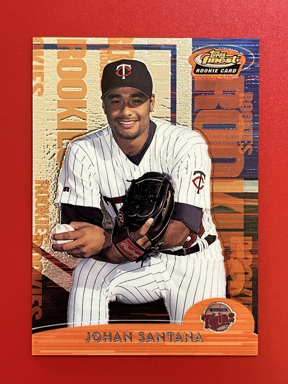 2000 Finest Johan Santana Rookie RC # /3000 Twins