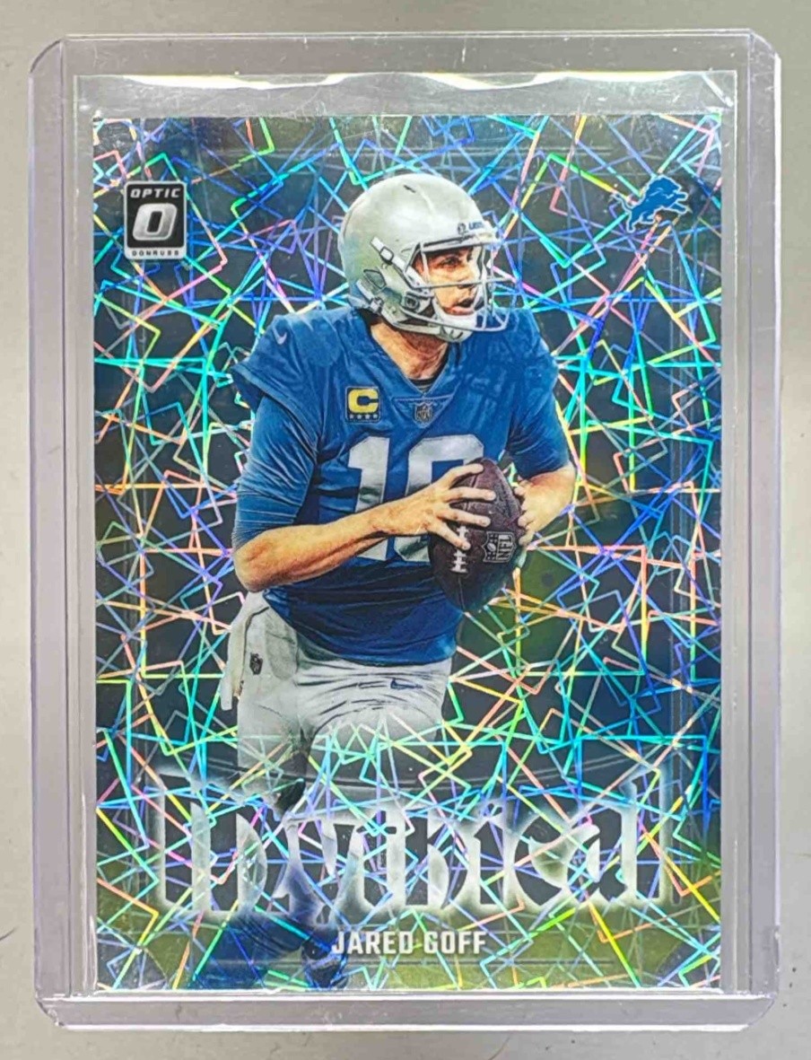Jared Goff 2023 Panini Donruss Optic #2 Mythical SP