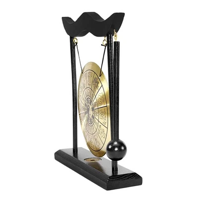 1-Mini Desktop Gong Table Wind Chime Percussion Instruments With Mallet For COYI