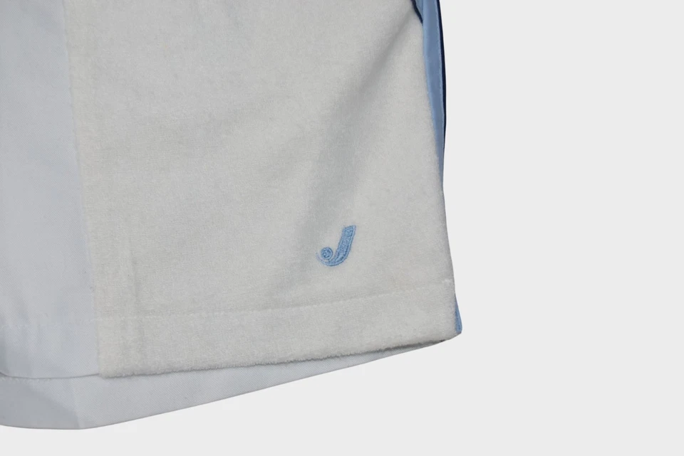 Vintage Jantzen Shorts Mens 36 White Terry Striped Hot Pants 2.5" Made in USA - Image 3 of 4