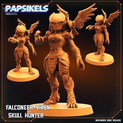 Skull Hunters - Falconeer Vixen Skull Hunter, Papsikels, Resin - Tabletop miniat