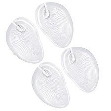 4 Pcs Silicone Forefoot Half-size Cushion Insole Sandals Thong Pads