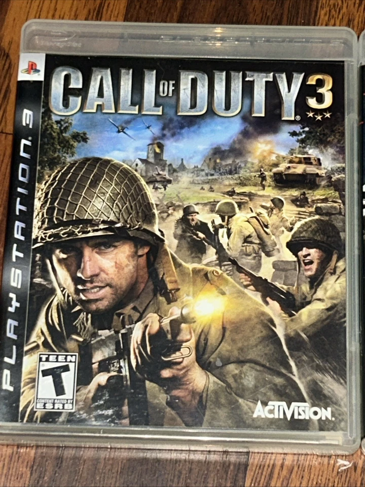 PS3 3 Game lot: Call Of Duty 3, Call Of Duty Black Ops, & Call Of Duty Ghosts. - Image 2 of 4