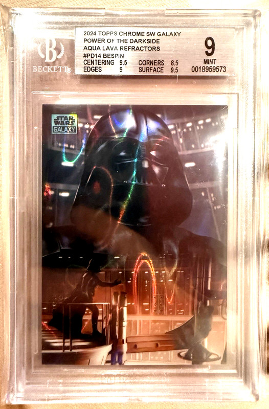 2024 Topps Chrome SW Galaxy #PD14 Power of The Darkside Aqua Lava Refractor /175