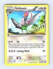 Unfezant 86/114 Rare Black & White Pokemon Card Moderately Played