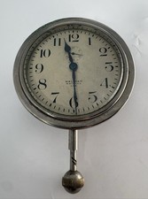 Vintage Waltham 8 Day Car Clock Mechanical Dashboard Working Antique Timepiece