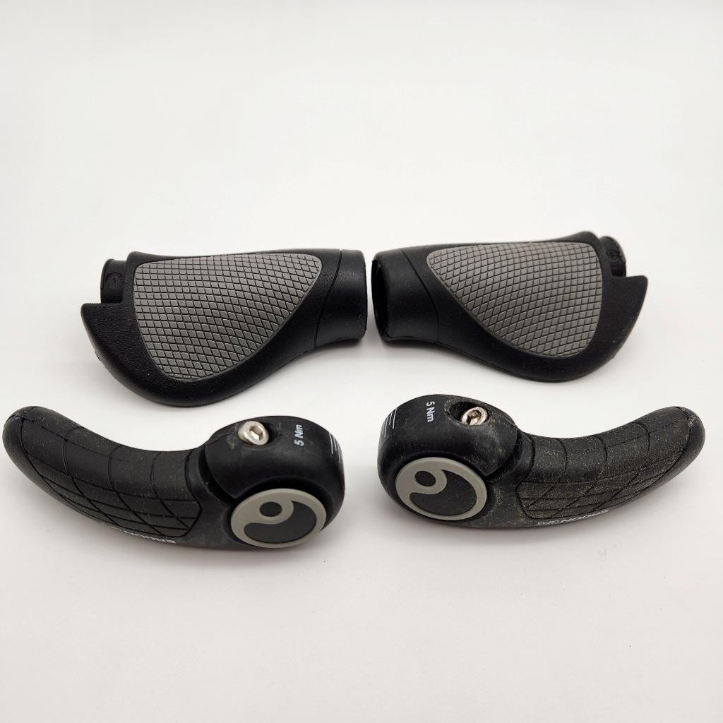 Ergon GP3-L Gripshift Large Lock-On Bicycle Grips Gray and B