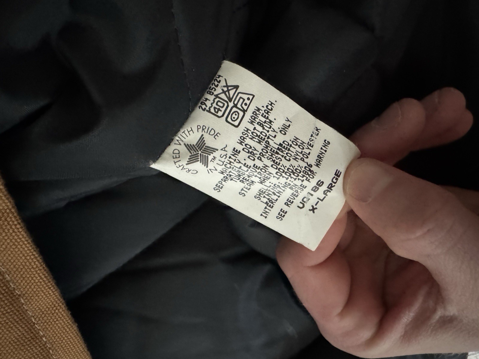 Carhartt Duck Men's Quilted Vest, Size XL - Carhartt Brown NWT thumbnail 6