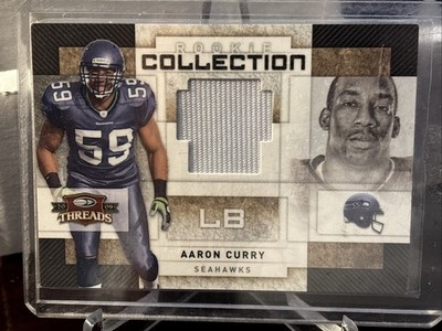 2009 Donruss Threads Rookie Collection Materials #13/25 Aaron Curry #19 Seahawks