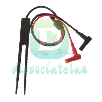 SMD 10 mm Inductor Test Clip Probe Tweezer for Resistor Multimeter Capacitor New