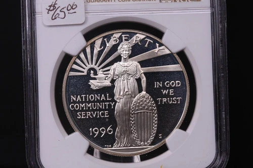 1996-S Community Service Commemorative. Silver $1. NGC PF-69 Ultra Cameo. #03422