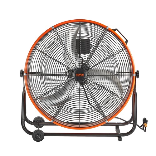 VEVOR Drum Fan 24 In High Velocity Industrial Infinitely Variable Speed 7935CFM - Picture 9 of 10