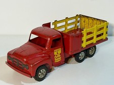 Buddy L Cattle Transport Pressed Steel Toy Truck Original Condition Vintage Red