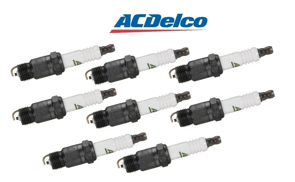 Set Of 8 Spark Plugs AcDelco For Buick Checker Chevy GMC Oldsmobile Pontiac V8