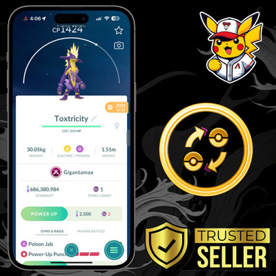 Pokémon Go | Non Shiny Gigantamax Toxtricity Amp | Instant/Ultra Friends Trade |