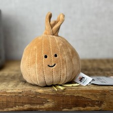 Jellycat Vivacious Onion Vegetable Velour Mini Plush - Play Food Collectible 4”
