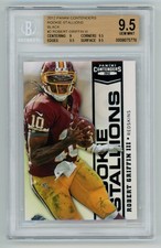 2012 Panini Contenders #2 Robert Griffin III Rookie Stallions Black BGS 9.5 #/50