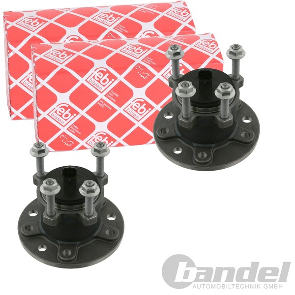 2X Febi Bilstein RADLAGER-SATZ Hinten Beidseitig Passend FÜR Cadillac Bls Fiat-image