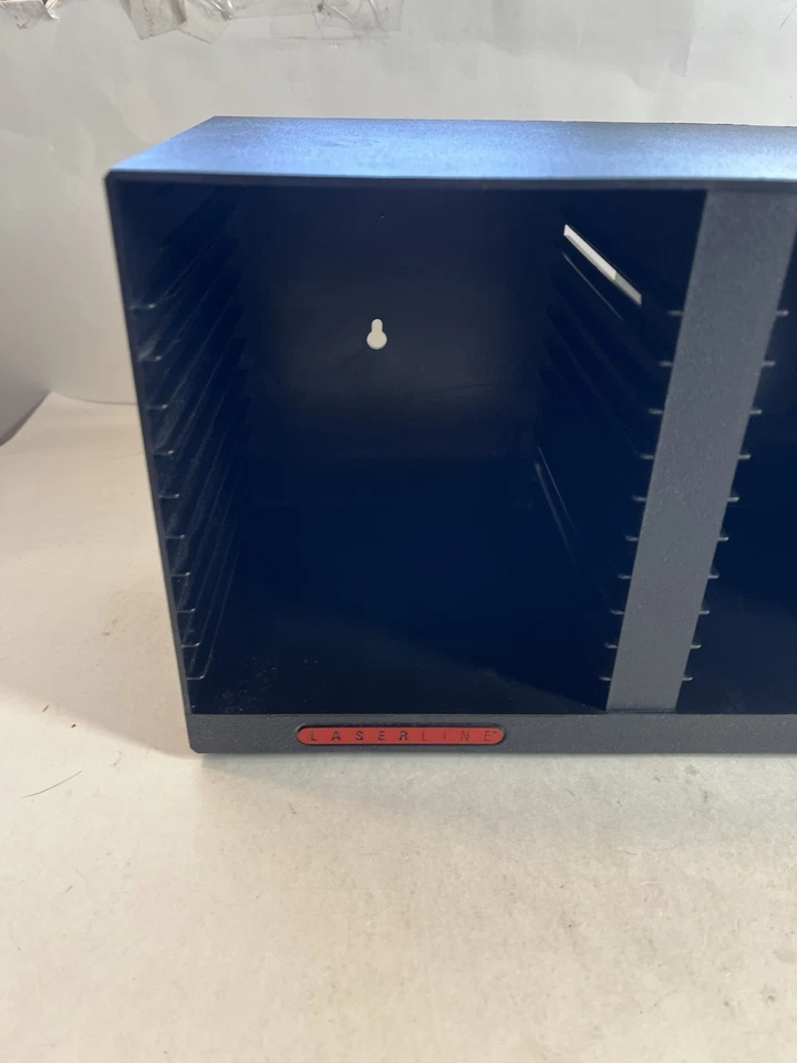 Vintage LASERLINE CD Storage Rack Organizer Desktop or Wall Mount Black 36 CDs - Image 3 of 4
